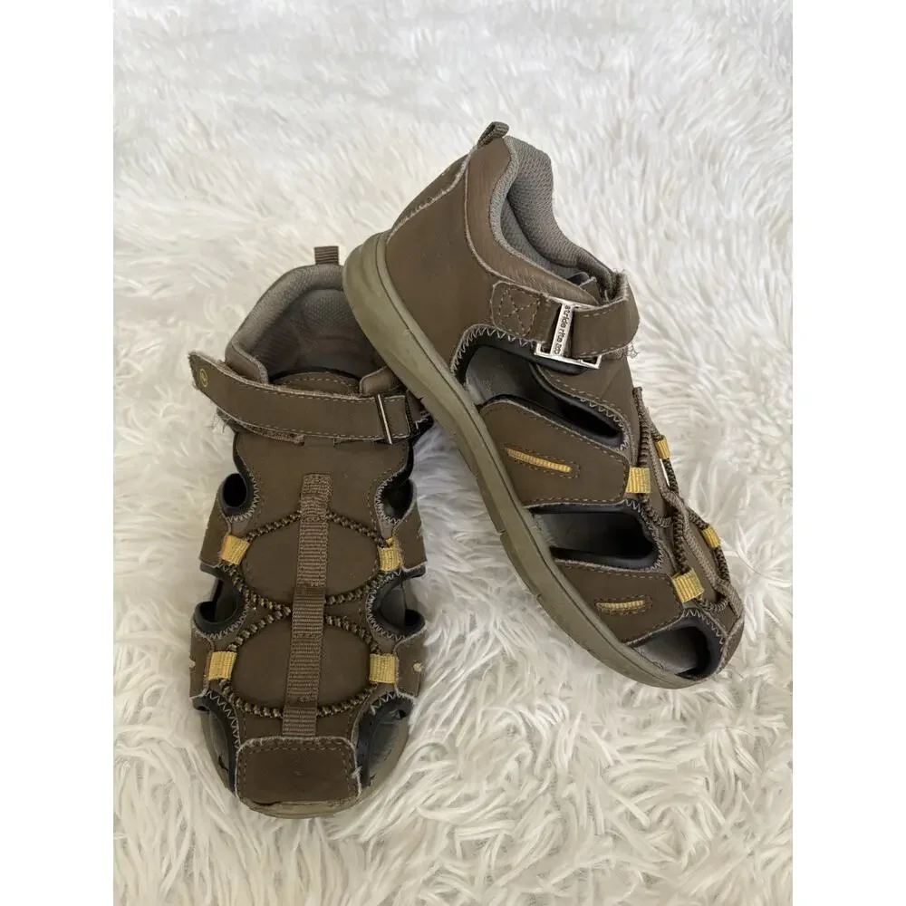 Stride Rite 360 Little Boys 12 Classic Brown Fisherman Style Sandals. Grt Qual
